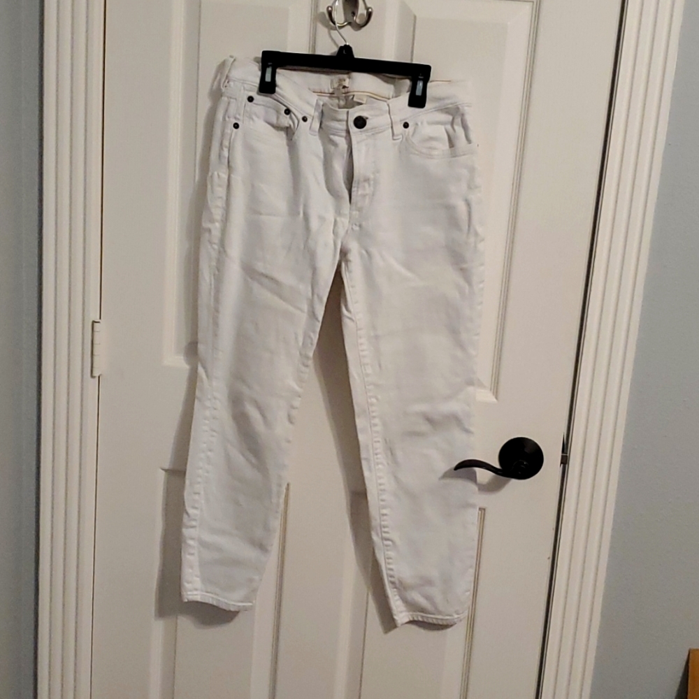 White J crew jeans
